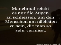 nur die Augen schliessen