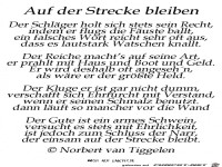 auf der strecke bleiben 