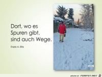 Dort wo es Spuren gibt