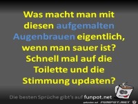 Aufgemalte Augenbrauen