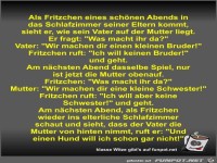 Als Fritzchen eines sch�nen Abends in das Schlafzimmer...