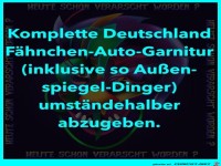 Deutschland-Garnitur f�r Auto