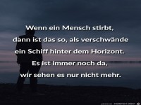 Wenn ein Mensch stirbt