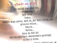 Glaube an dich du darfst verrueckt sein