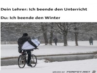 Ich beende den Winter