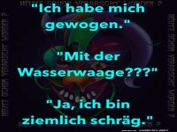 Lustiger Dialog ber das Wiegen