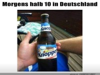 Humorvolles Getränk um halb 10