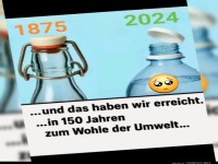 Vernderung der Flaschen ber 150 Jahre