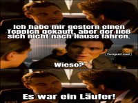Witz ber einen Teppichkauf