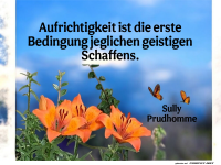 aufrichtigkeit ist die erste