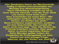 Vier Studenten feiern am Wochenende heftig in Berlin und...