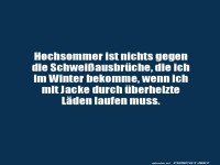 Winterjacken gegen Laden-Sauna