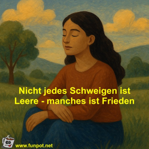 Nicht-jedes-Schweigen-ist-Leere---manches-ist-Frieden.png von Fossy