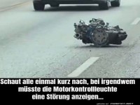 Motor auf Abwegen: Werkstatt dringend!