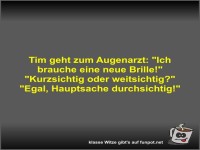 Tim geht zum Augenarzt