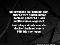 High-Tech Unterwäsche Gelächter