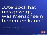 ute bock hat uns gezeigt