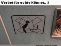 Lustiges Verbotsschild