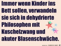immer wenn Kinder ins bett sollen