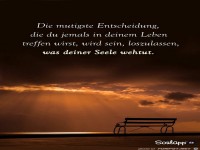 Loslassen was der Seele wehtut