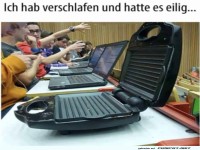 Schnelle L�sung: Sandwichmaker im H�rsaal