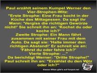 Paul erzhlt seinem Kumpel Werner den Vier-Strophen-Witz