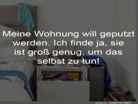 Humorvolle Reinigungsspr�che