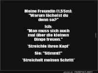 Witz �ber kleine Freuden im Leben