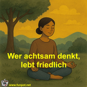 Wer-achtsam-denkt,-lebt-friedlich.png von Fossy