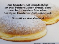 Krapfen-Dilemma: Ein Biss, ein Hustenanfall!