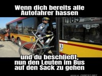 Busbekanntschaft auf zwei R�dern