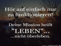 hr auf, einfach nur zu funktionieren!..........