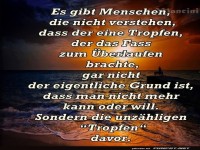 Es gibt Menschen die nicht verstehen