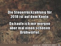 Nicht alles auf einmal verprassen