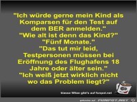 Ich würde gerne mein Kind als Komparsen für den Test auf...