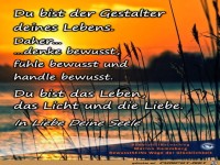 Du bist der Gestalter deines Lebens