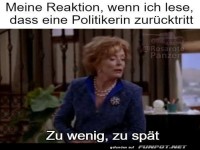 Zu wenig zu sp�t