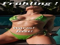 Fr�hlingssonne am Pool genie�en