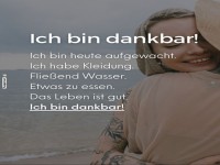 Dankbarkeit fr die einfachen Dinge