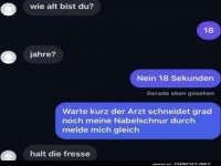Witziger Chat über das Alter