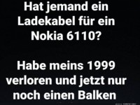 Suche Ladekabel fr Nokia 6110