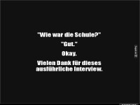 Interview mit einem Sch�ler: Kurz und b�ndig!