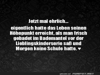 Der wahre Hhepunkt des Lebens