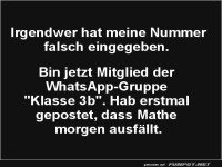 Unfreiwilliger Klassenclown