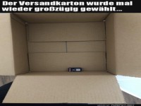Ziemlich gro�er Karton