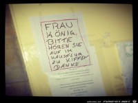 Frau K.. bitte hren Sie auf...