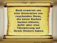 Generation von rauchenden Omas.....