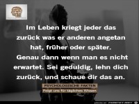 Jeder bekommt was zurck