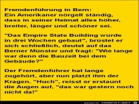 Frmdenfhrung in Bern.......