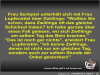 Frau Senkpiel unterh�lt sich mit Frau Lupfenstiel �ber...